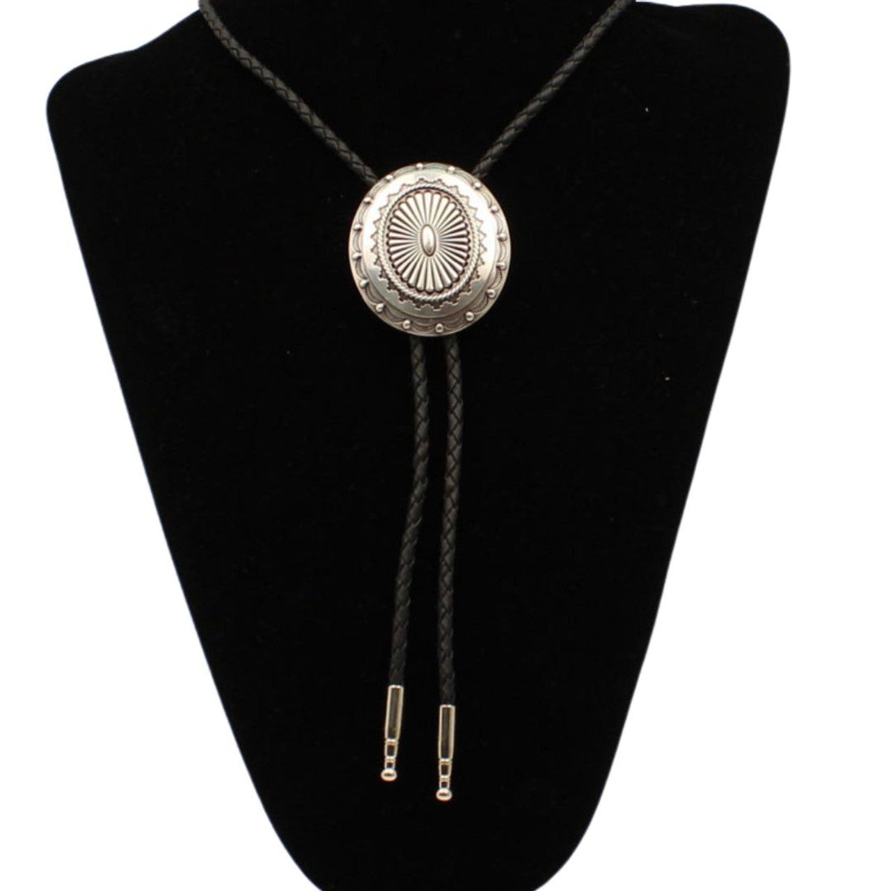 Oval Western Concho Bolo Tie