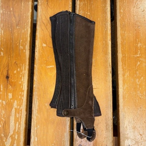 Ovation Children’s Suede Ribbed Half Chaps