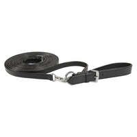 STAR Leather Draw Reins with Girth Loops - Havana