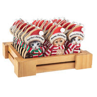Wooden Christmas Dog Ornaments