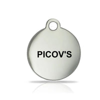 Round Chrome Name Tag