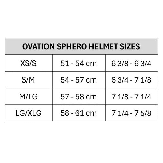 Ovation® Sphero "ERT" Black Matte Helmet