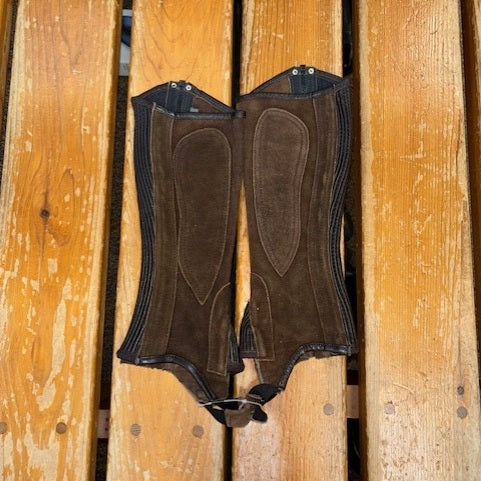 Ovation Children’s Suede Ribbed Half Chaps