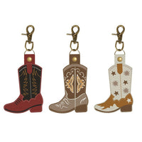 Leather Cowboy Boot Key Chain