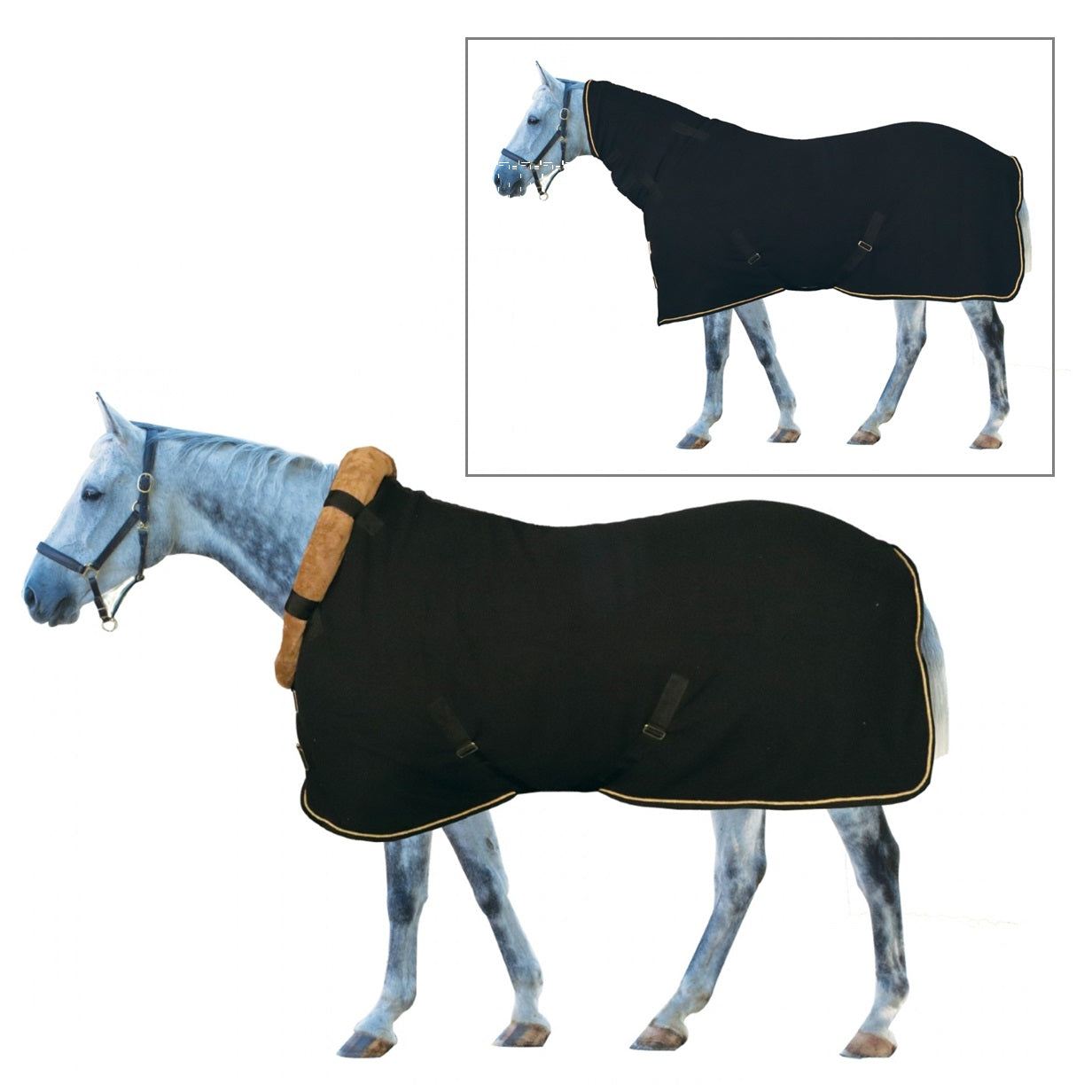 Super Lux Fleece Rug Cooler With Roll Down Neck