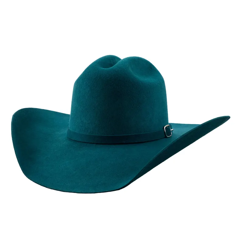 Roper Turquoise Wool Western Hat
