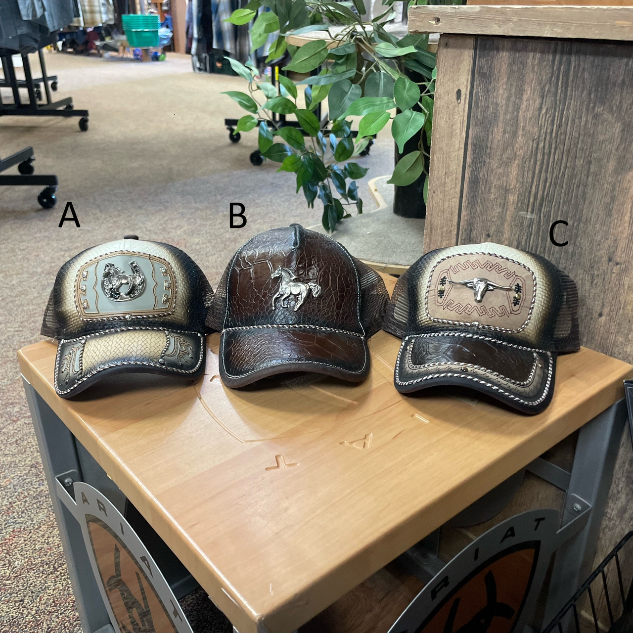 Leather Ball Caps