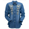 Outback Trading Company® Women's "Jenny" Western Shirt - Navy