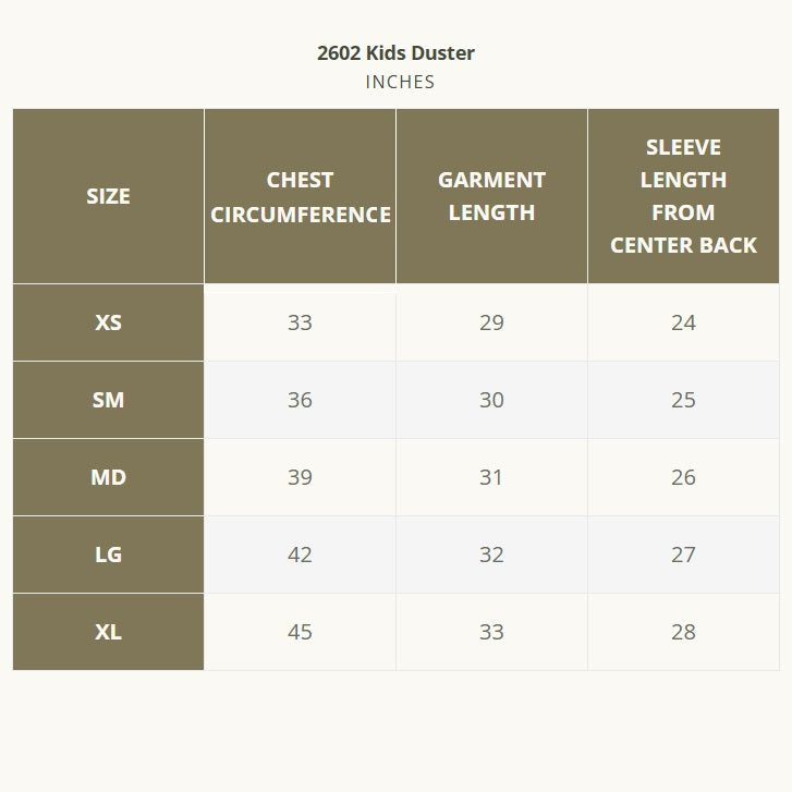 The Outback Trading Company Kid's "Duster" Oilskin Jacket