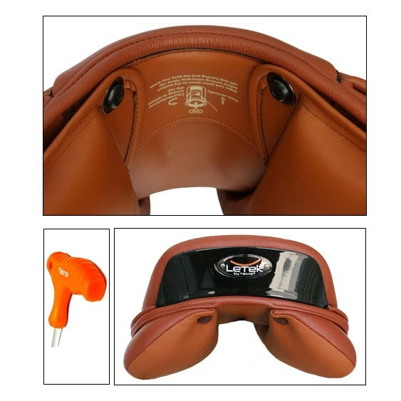 Letek Leather/Synthetic Jumping English Saddle