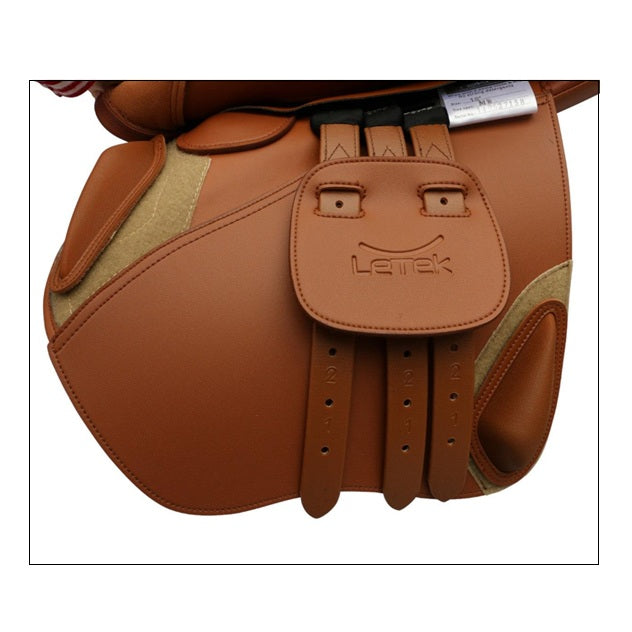 Letek Leather/Synthetic Jumping English Saddle