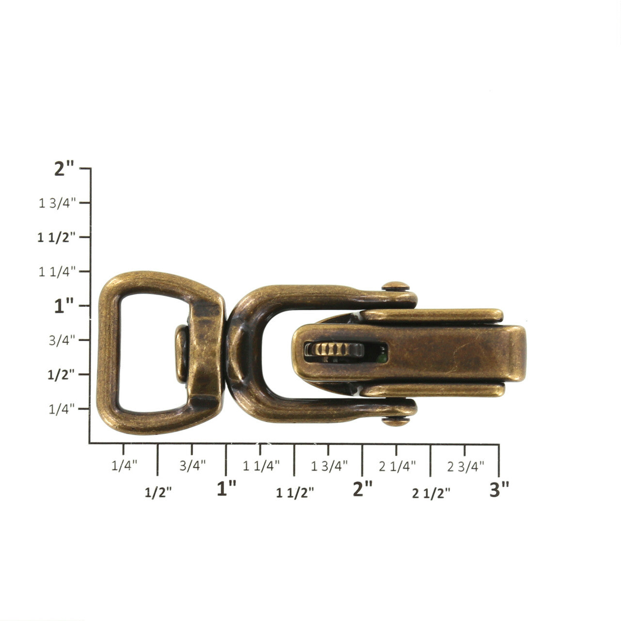 Brass Swivel Snap w/ Locking Jaw - Solid Brass