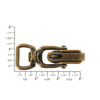 Brass Swivel Snap w/ Locking Jaw - Solid Brass