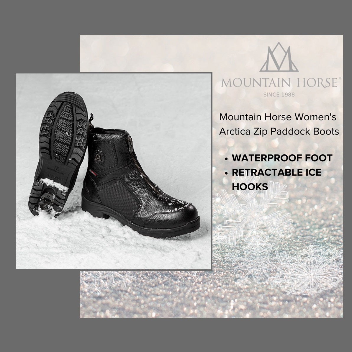 Mountain Horse® Ladies Arctica Winter Zip Paddock Boots