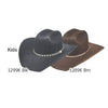 Modestone Kids Felt Cowboy Hat