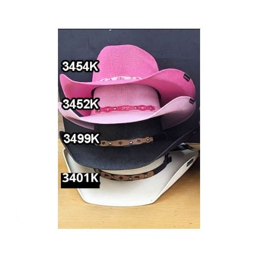 Modestone Kid's Straw Cowboy Hats