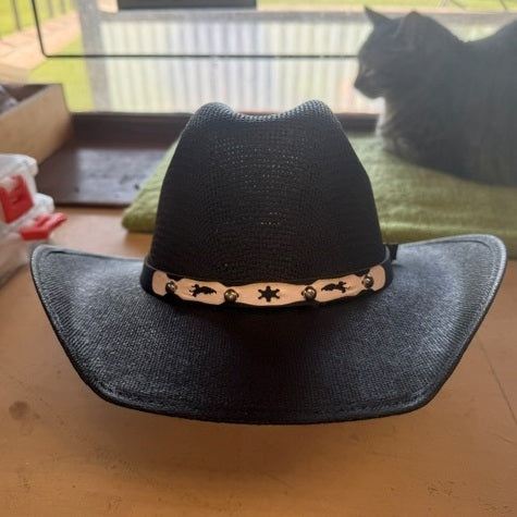 Modestone Kid's Straw Cowboy Hats