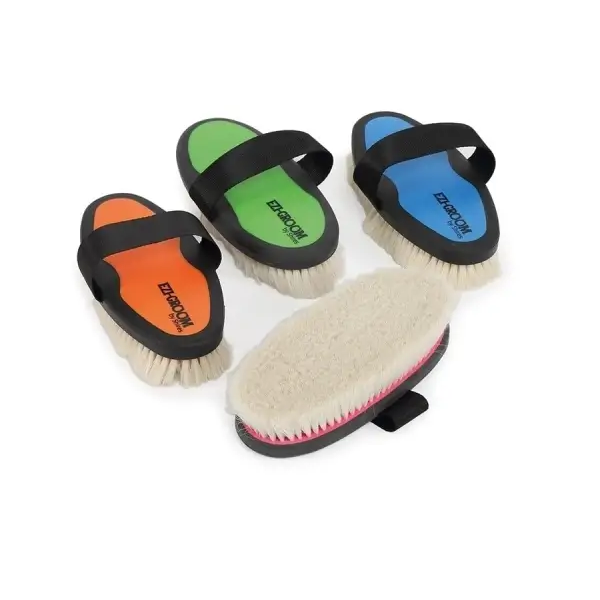 Ezi-Groom Body Brush With Goat Hair