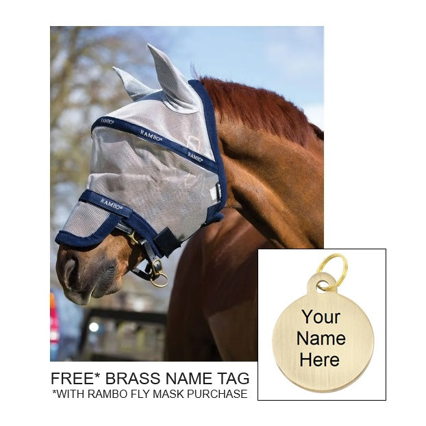 Rambo® Plus Fly Mask + FREE Custom Name Tag!
