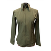 Royal Highness Ladies Zip Up Western Show Shirt - Olive Green