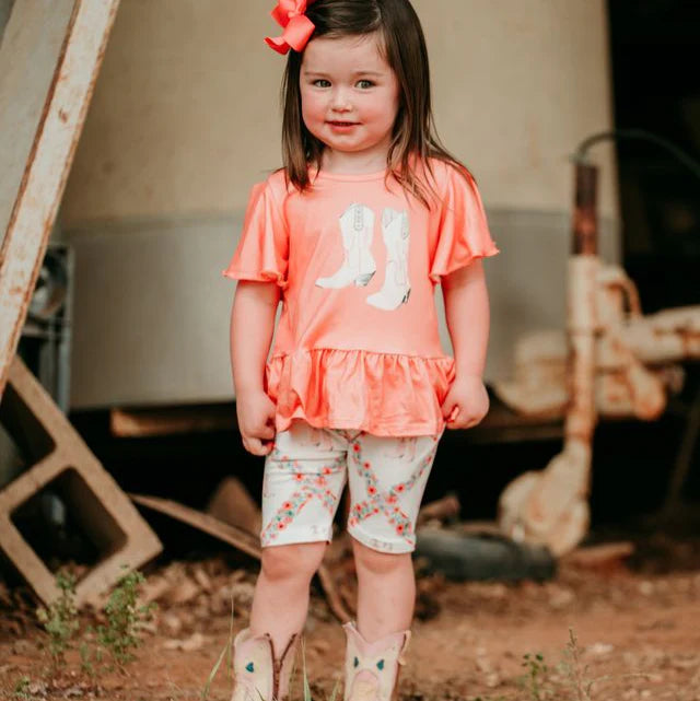 Kids Set "Floral Boot"