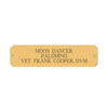 Brass Custom Stall Plate