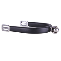 QHP Ladies Stainless Steel Rubber Spurs with Roller 20mm