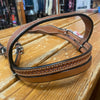 Plain Basketweave Headstall - Dark Chestnut