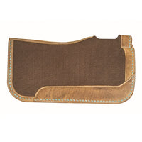 Western Felt Saddle Pad With Leather Trim