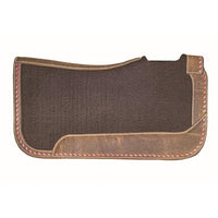 Western Felt Saddle Pad With Leather Trim