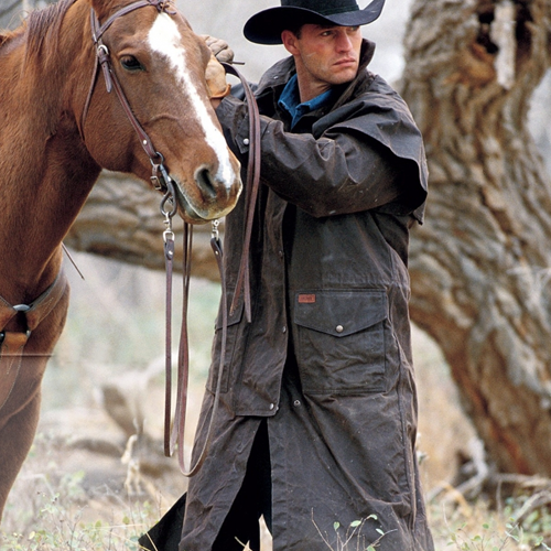 The Outback Trading Company Men's “Low Rider Duster” Oilskin Jacket – Picov's Tack Shop