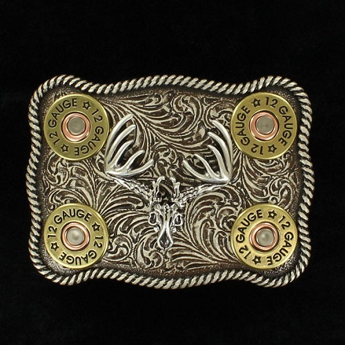 Nocona Skull & Shotgun Shell Buckle