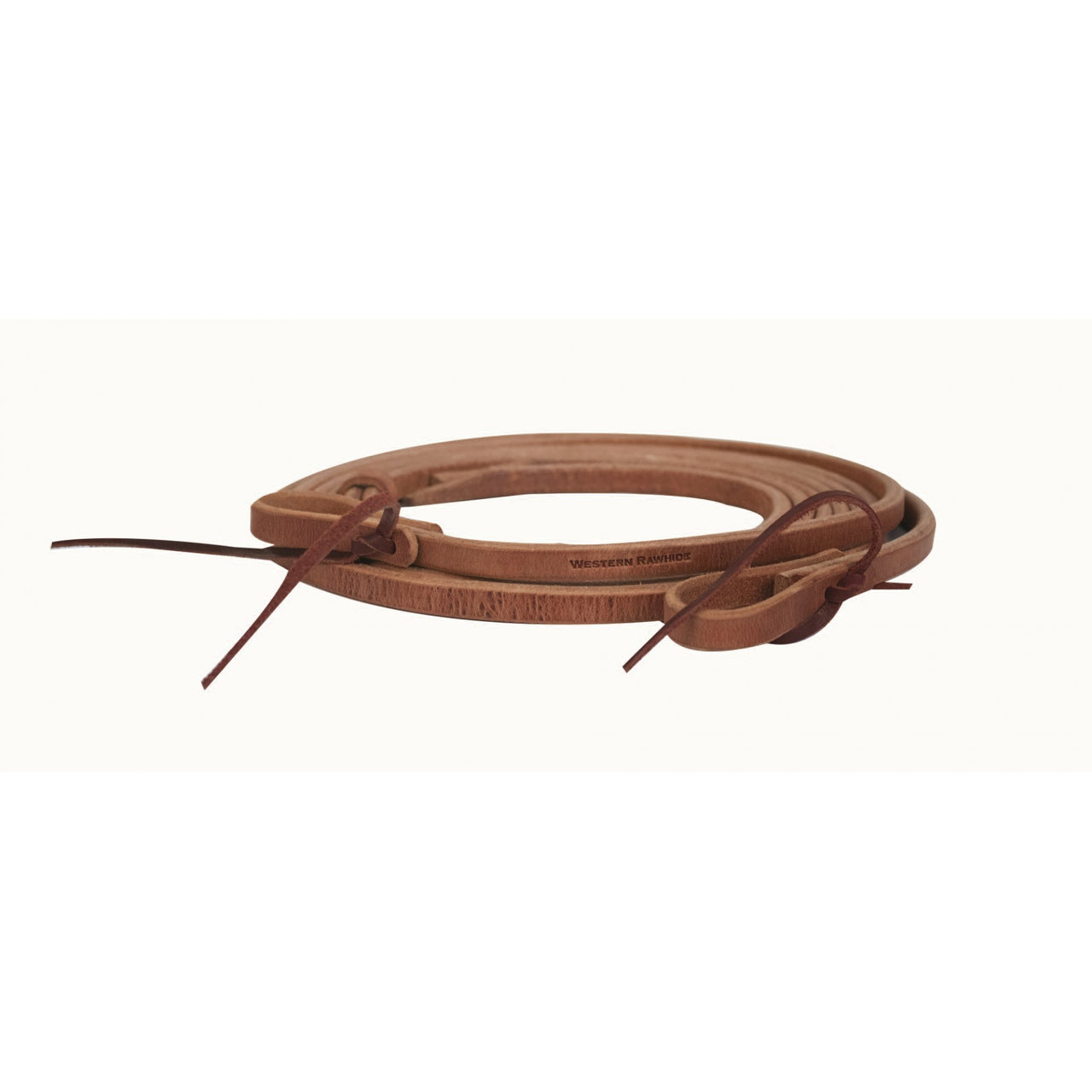 WR Oiled Harness Leather Reins w/ Water Loops - 1/2" - 7'-7'11"