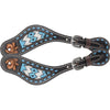 Country Legend Turquoise Beaded Inlay Ladies Spur Strap