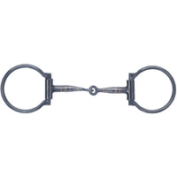 Metalab Black Steel Offset Dee Snaffle Bit
