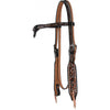 SIERRA Feather & Stitch Crossover Headstall