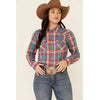 Wrangler Ladies Plaid Western Shirt - #LWE351M