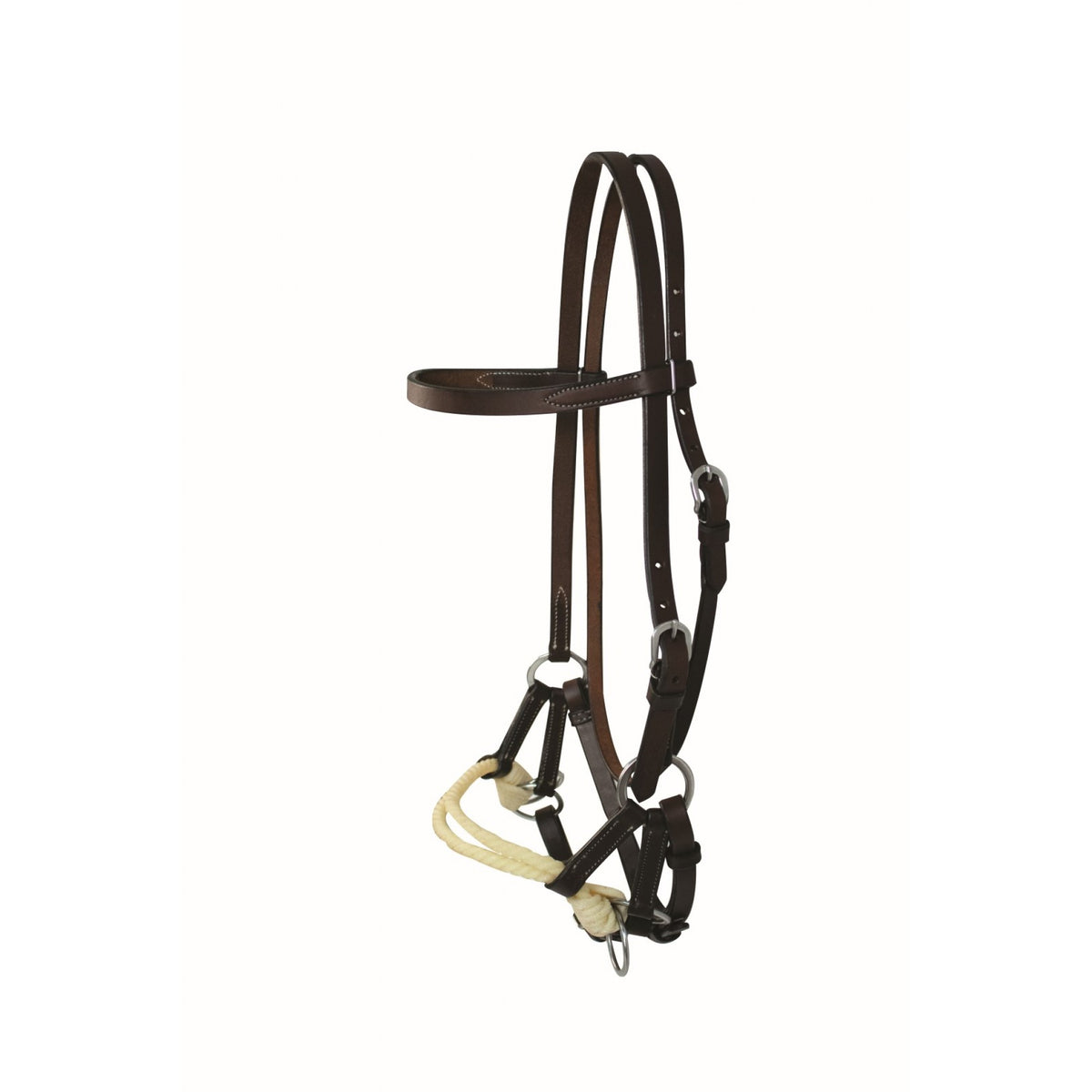 Jim Taylor Leather Browband Double Rope Side Pull – Picov's Tack Shop