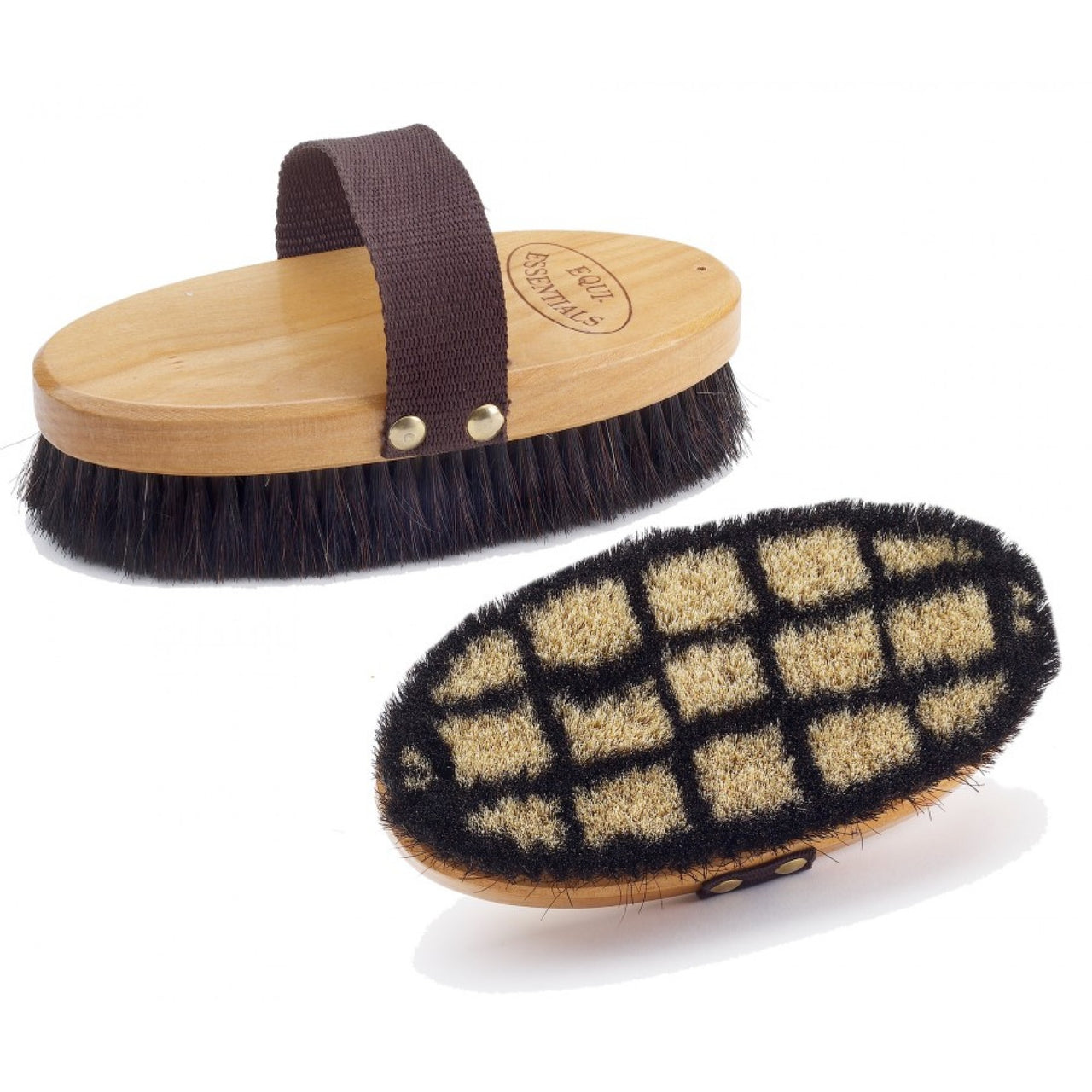 Woodback Plaid Body Brush w/ Pig hair Bristles