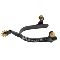 Men's SIERRA Black Satin Roping Spur
