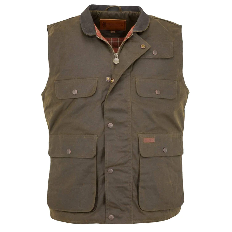 The Outback Trading Company "Overlander" Oilskin Vest