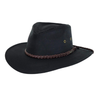The Outback Trading Company "Grizzly" Oilskin Hat - Black