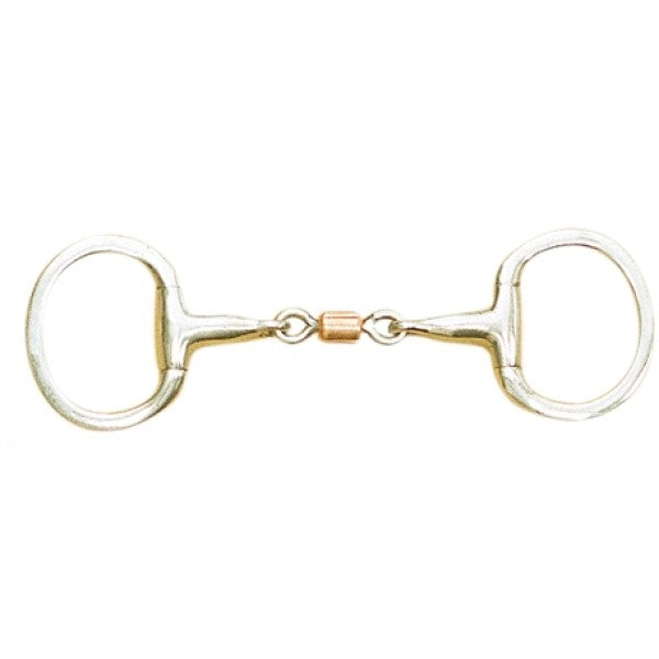 Cavalier Copper Roller Eggbutt Snaffle Bit