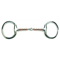 Cavalier Copper Roller Eggbutt Snaffle Bit