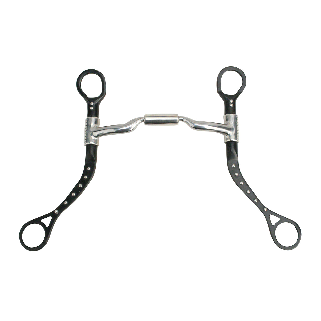 Myler MBB Black Steel Flat Shank w/ Dots MB04
