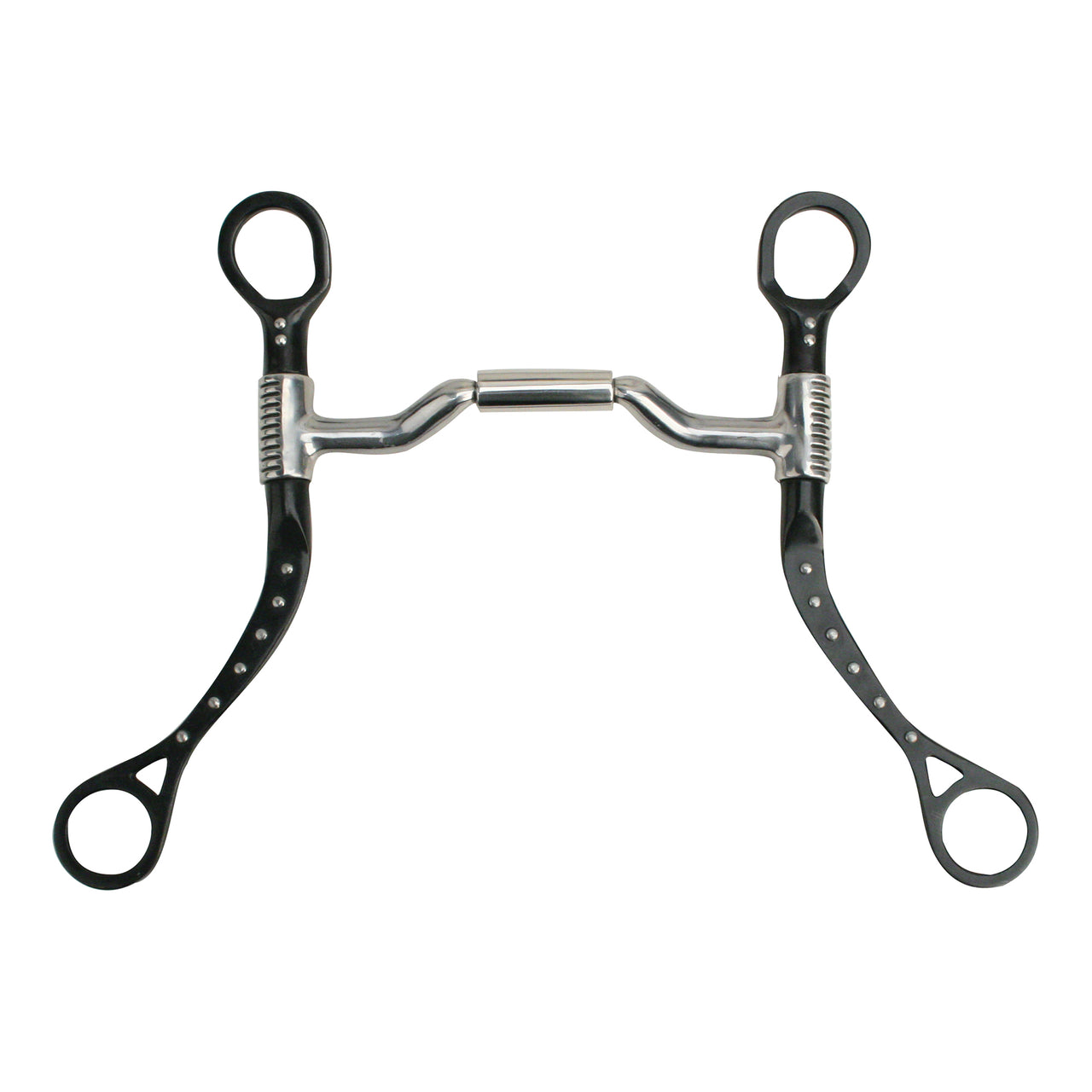 Myler MBB Black Steel Flat Shank w/ Dots MB36