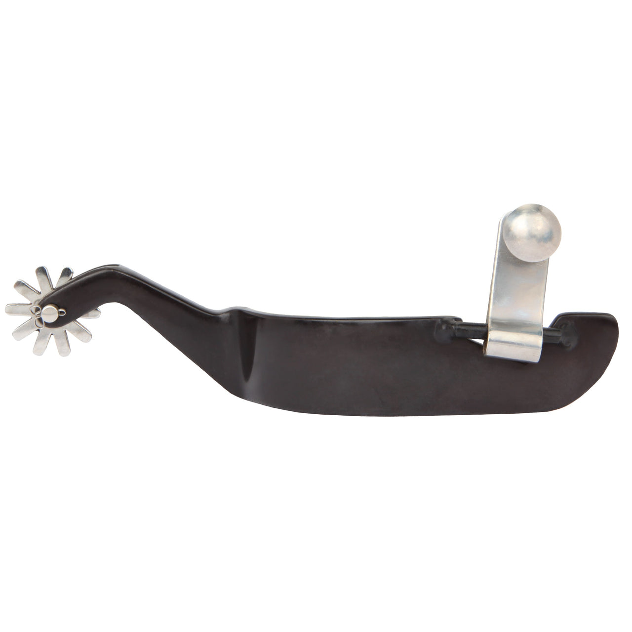 Myler Black Steel Spur - 1" Band & 10 Point Rowel