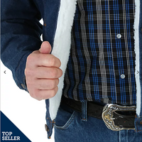 Wrangler® Men's Sherpa Lined Denim Jacket - #74255PW
