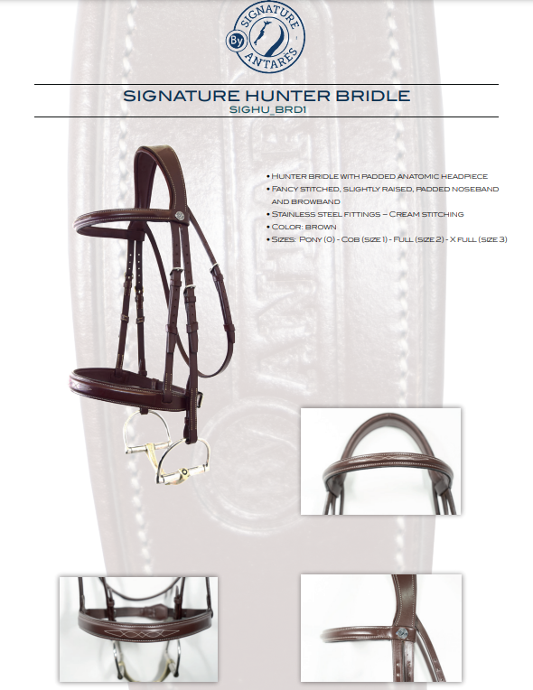 Antarès® Signature Hunter Bridle + FREE Custom Name Tag!