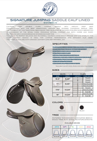 Antarès Signature Jumping Saddle - Calf Lined - Special Order